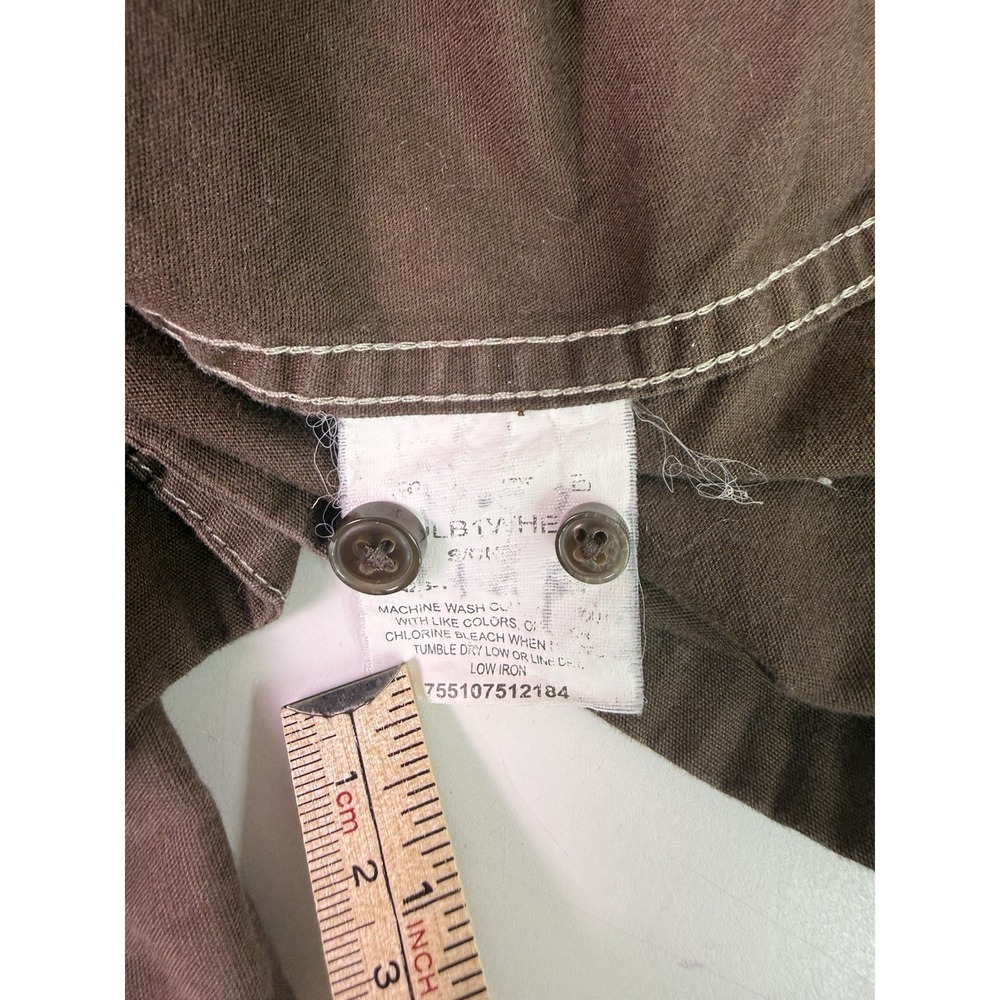 Wrangler Jeans Co Western Shirt Small Brown Snap Front Cowboy Ranch Workwear - Picture 6 of 11
